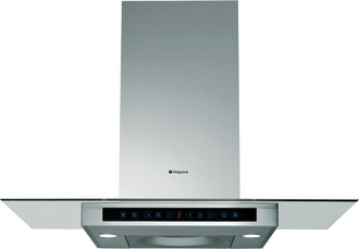 Hotpoint HTS93G Wand-montiert 900m³/h Edelstahl Dunstabzugshaube