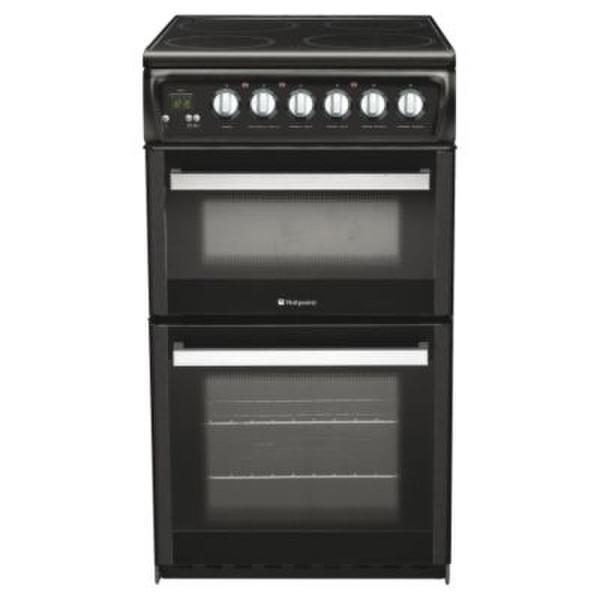 Hotpoint EW38K Freistehend Electric hob Schwarz Küchenherd