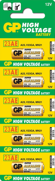 GP Batteries High Voltage 23A Alkaline 12V non-rechargeable battery