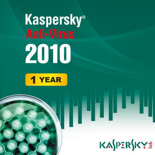 Kaspersky Lab Anti-Virus 2010, 10 Pack 1пользов. 1лет ENG