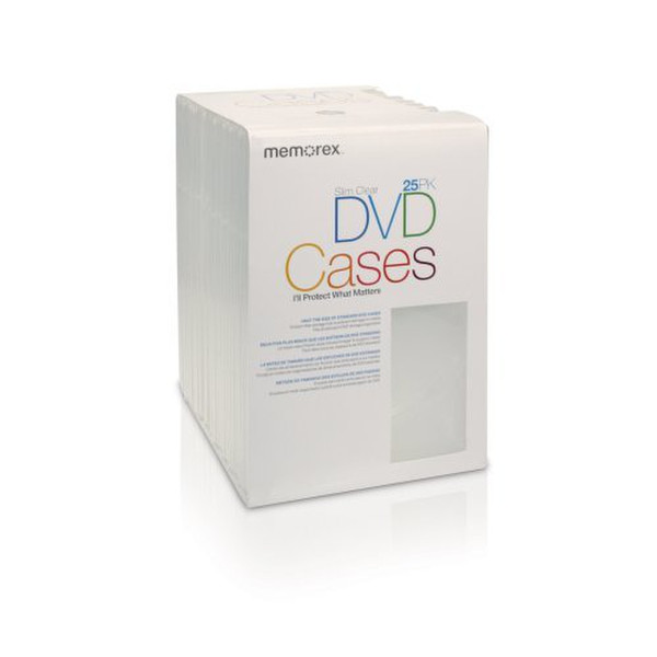 Memorex DVD Storage Case 10discs Transparent