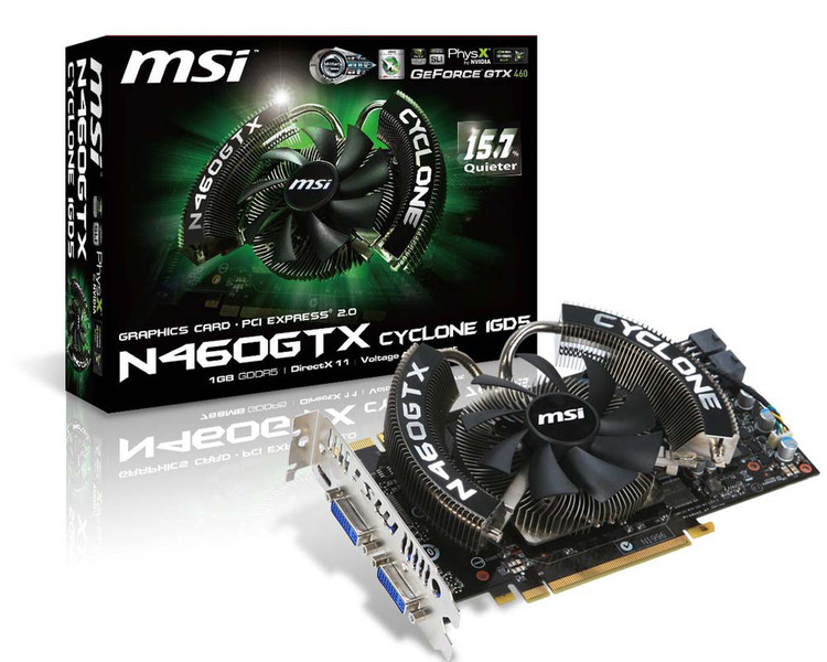 MSI N460GTX Cyclone 1GD5 GeForce GTX 460 1ГБ GDDR5