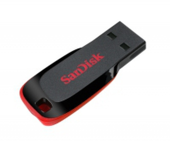 Sandisk Cruzer Blade 8GB 8ГБ USB 2.0 Тип -A Черный, Красный USB флеш накопитель