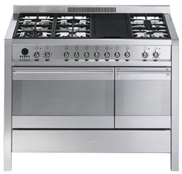 Smeg CS120-6 Freistehend Gaskochfeld Edelstahl Küchenherd