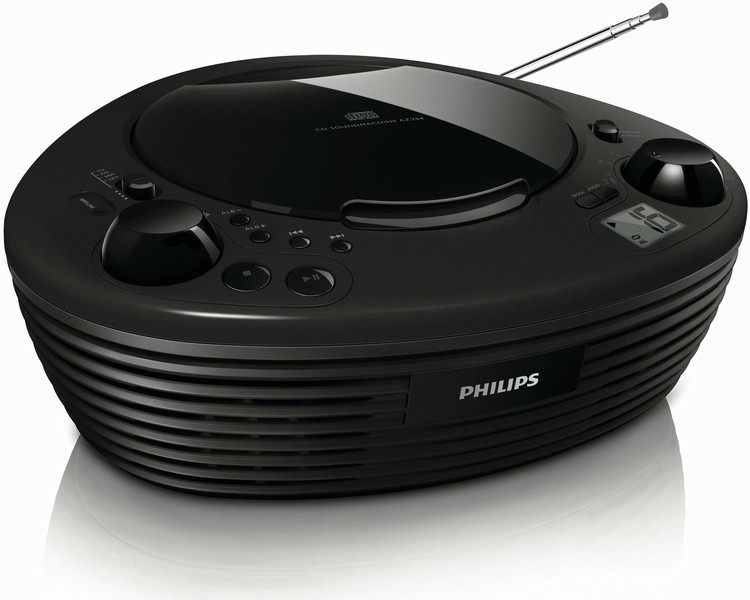 Philips AZ204/55 2Вт Черный домашний музыкальный центр