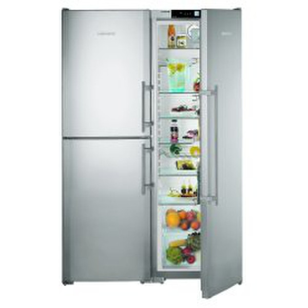 Liebherr SBSES7353 freestanding 668L A++ Stainless steel side-by-side refrigerator