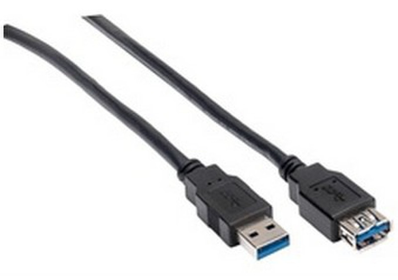 Ednet 84223 1.5м USB A USB A Синий кабель USB
