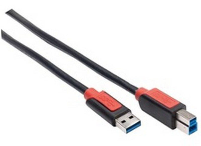 Ednet 84221 2m USB A USB B Blau USB Kabel