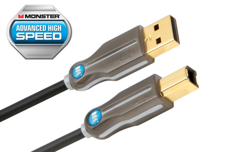 Monster Cable DL USB AS-12 3.65м USB A USB B Черный кабель USB