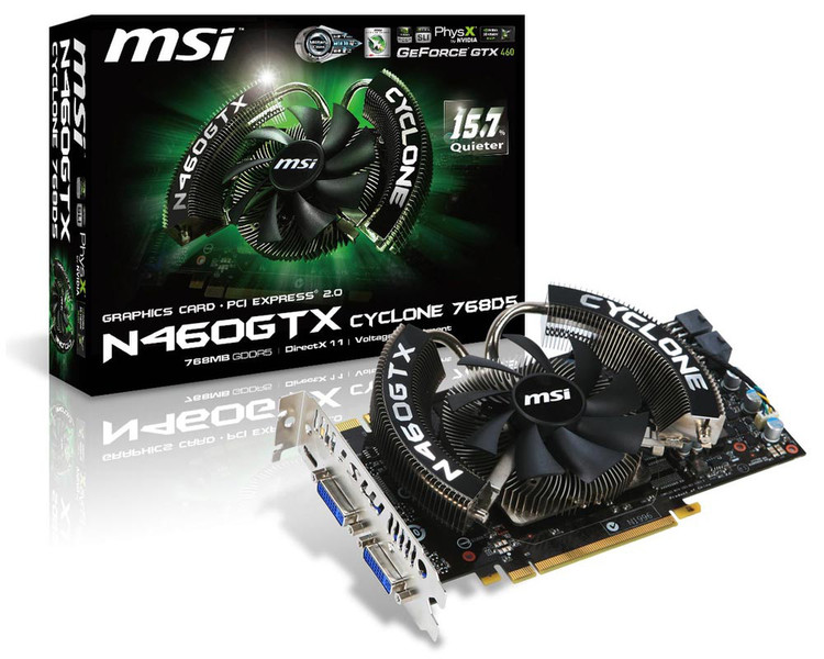 MSI N460GTX Cyclone 768D5 GeForce GTX 460 GDDR5