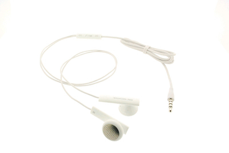 HTC RC E160 Стереофонический Проводная Белый гарнитура мобильного устройства