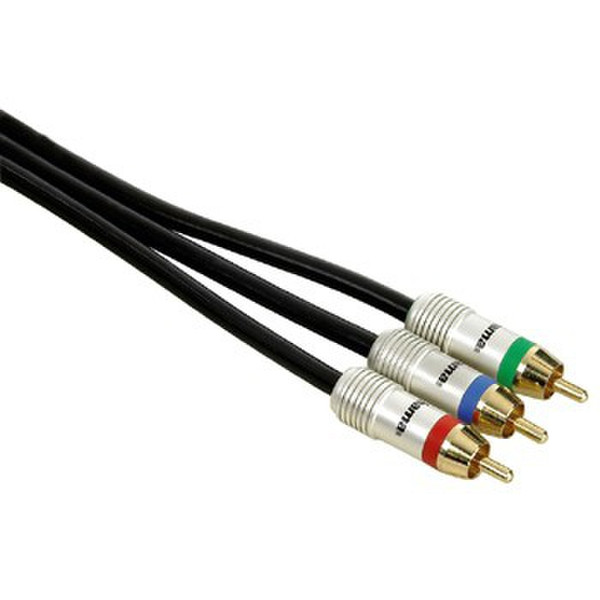 Hama 00083102 1.5м 3 x RCA Черный компонентный (YPbPr) видео кабель