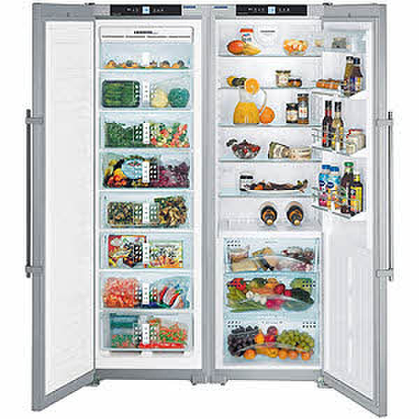 Liebherr SBSES 7253 Отдельностоящий 605л Нержавеющая сталь side-by-side холодильник