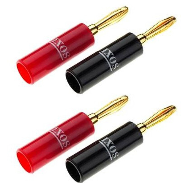 IXOS XS206 Banana Black,Gold,Red wire connector