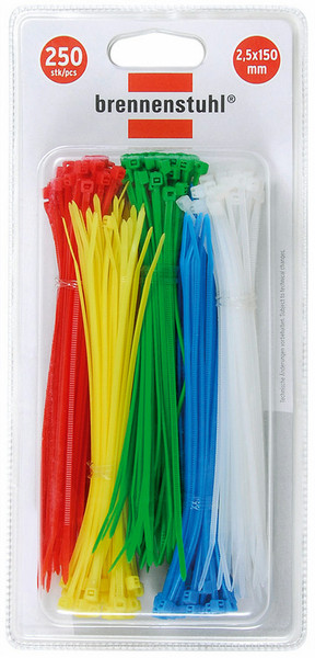 Brennenstuhl Cable ties Синий, Зеленый, Красный, Желтый стяжка для кабелей