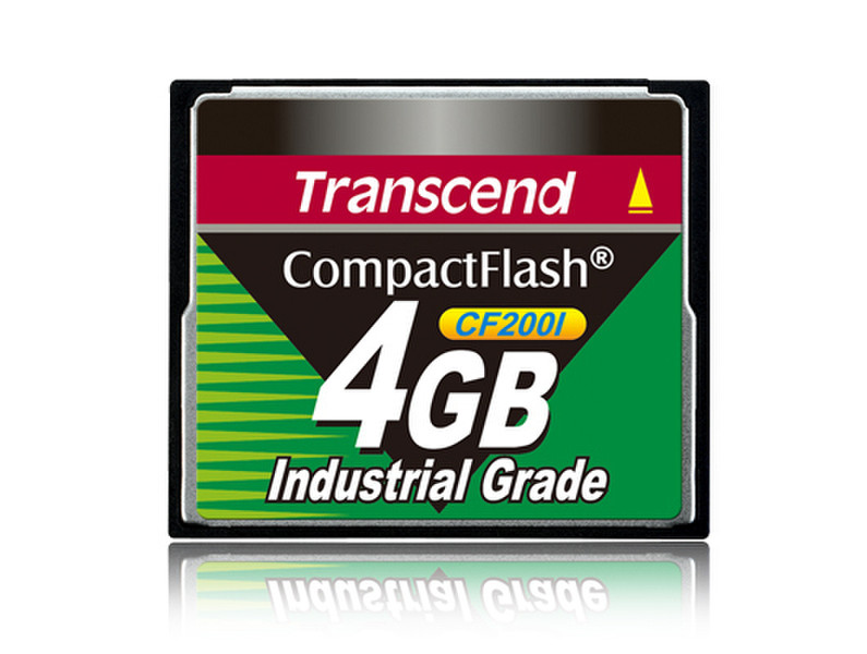 Transcend TS4GCF200I 4GB CompactFlash memory card