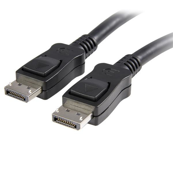 StarTech.com 30cm DisplayPort™ 1.2 Kabel mit Verriegelung (Stecker/Stecker) - DP 4k Kabel - Schwarz