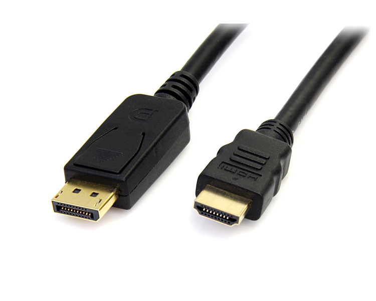 StarTech.com 6ft DisplayPort - HDMI 1.8m Displayport HDMI Black
