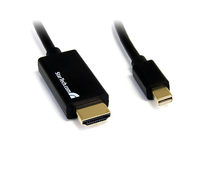 StarTech.com 6ft Mini DisplayPort - HDMI 1.8m Mini DisplayPort HDMI Schwarz