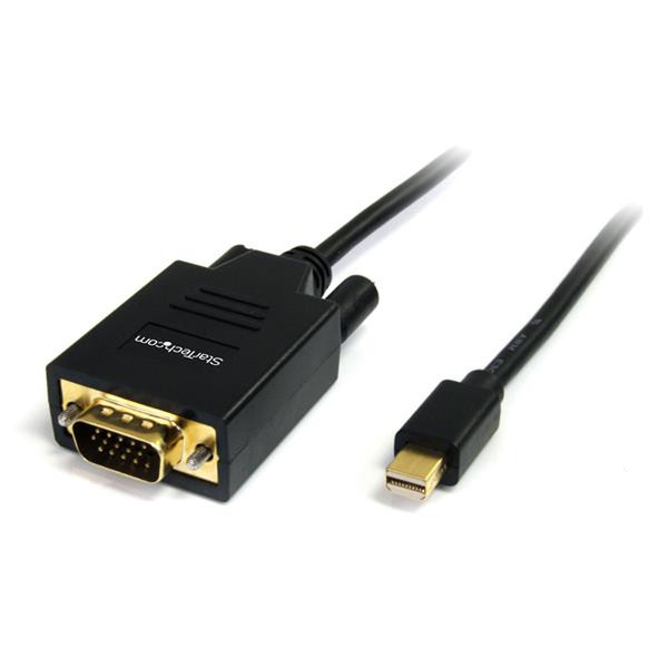 StarTech.com 6ft Mini DisplayPort - VGA 1.8м Mini DisplayPort VGA (D-Sub) Черный