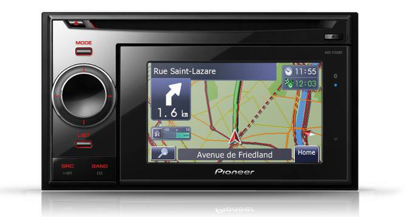 Pioneer AVIC-F320BT Fixed 4.3Zoll Touchscreen Schwarz Navigationssystem