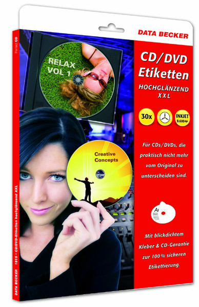 Data Becker CD-Etiketten self-adhesive label
