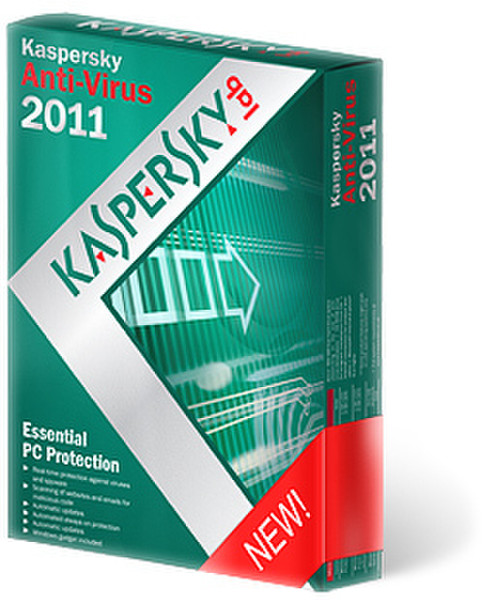 Kaspersky Lab Anti-Virus 2011 1пользов. 1лет ESP