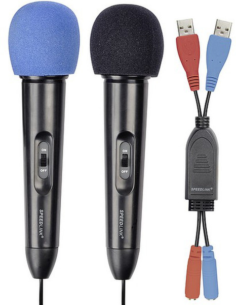 SPEEDLINK SL-3471-SBK-01 Проводная Черный, Синий, Красный микрофон