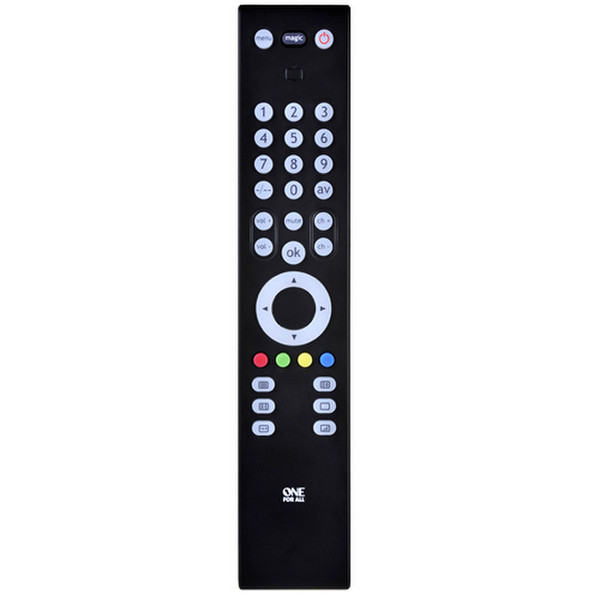 One For All Slim Line TV Black remote control