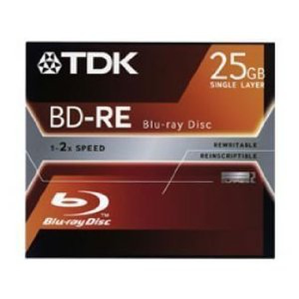 TDK BD-RE 25GB Rewritable Blu-ray Disc 25GB BD-R 1pc(s)