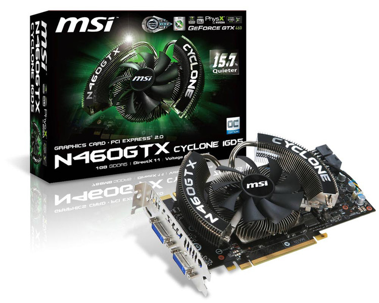 MSI V232-014R GeForce GTX 460 1GB GDDR5 Grafikkarte