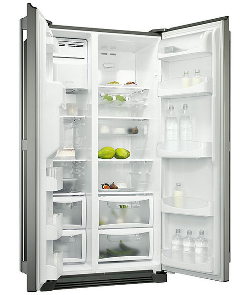 Electrolux ENL 60710 S freestanding A+ Stainless steel side-by-side refrigerator
