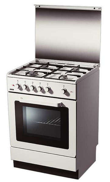 Zanussi ZCM 6500 W Freestanding Gas hob White cooker