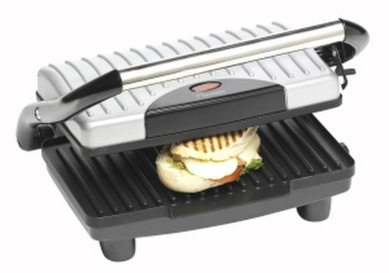 Bestron DSW29 Contact grill 1500W Black,Silver barbecue