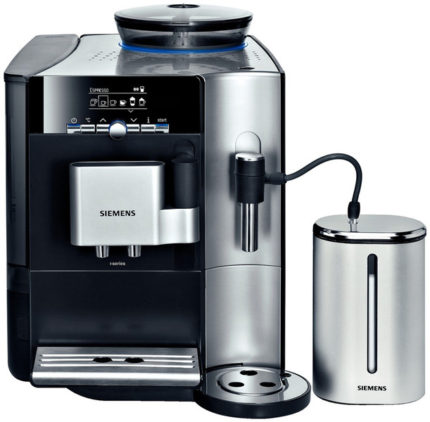Siemens TK76201RW Espresso machine 2.1л Черный, Нержавеющая сталь кофеварка