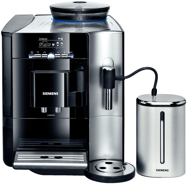 Siemens TK76209RW Espresso machine 2.1л Черный, Нержавеющая сталь кофеварка