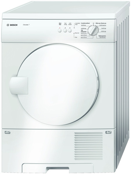 Bosch WTC84101NL Freistehend Frontlader 7kg B Weiß Wäschetrockner