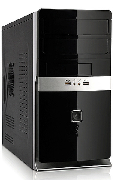 Foxconn TLM141 Midi-Tower 350W Schwarz, Silber Computer-Gehäuse