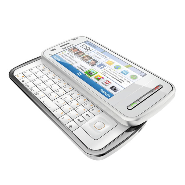 Nokia C6 Одна SIM-карта Белый смартфон