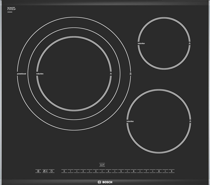 Bosch PID675N14E Встроенный Induction hob Черный плита