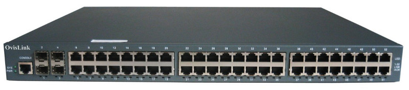 OvisLink OV-2552 gemanaged L2 Grau Netzwerk-Switch