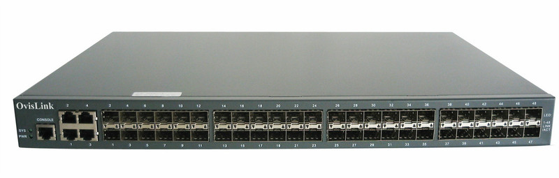 OvisLink OV-2548F gemanaged L2 Schwarz Netzwerk-Switch