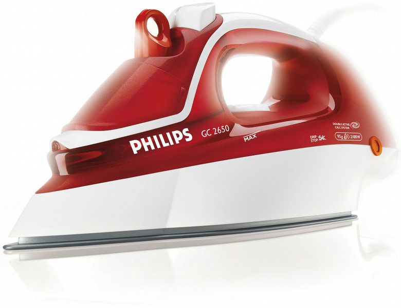 Philips GC2650/06 Dry & Steam iron Stainless Steel soleplate 2100W Red,White iron