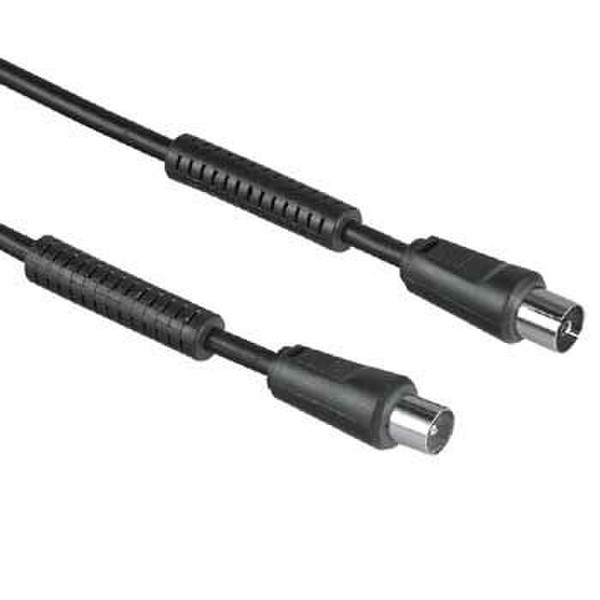 Hama 00029346 5m Coax Coax Black coaxial cable