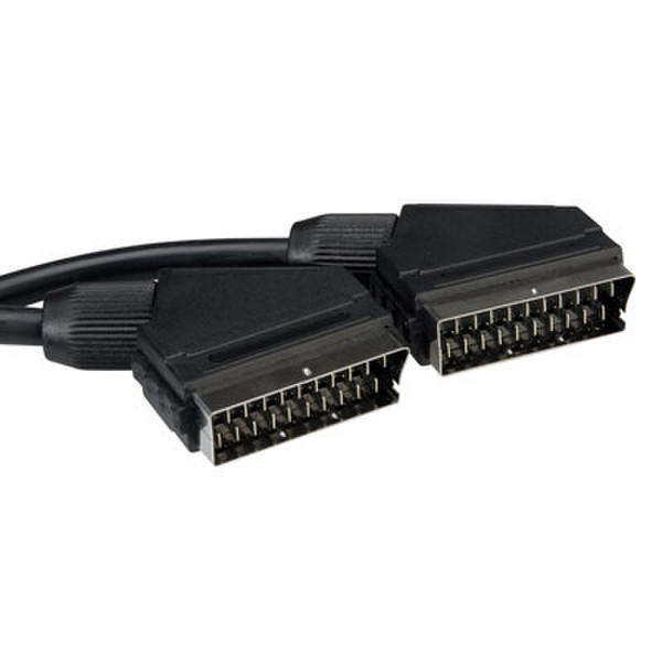 Value 11.99.4315 2m SCART (21-pin) SCART (21-pin) Black SCART cable