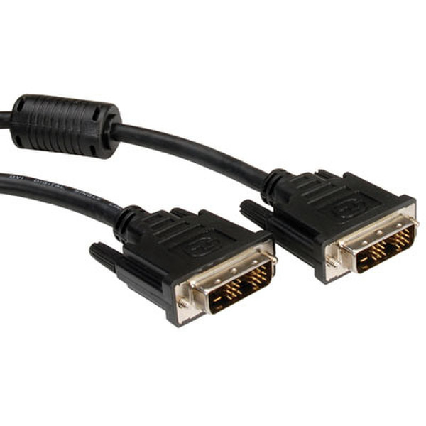 Value 11.99.5549 5m DVI-D DVI-D Black DVI cable