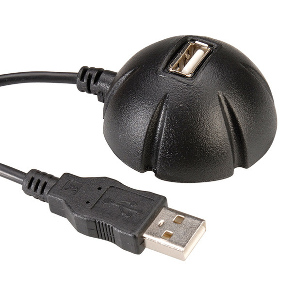 Value USB 2.0 Dockingkabel mit Magnet, Dome, schwarz 1,5m