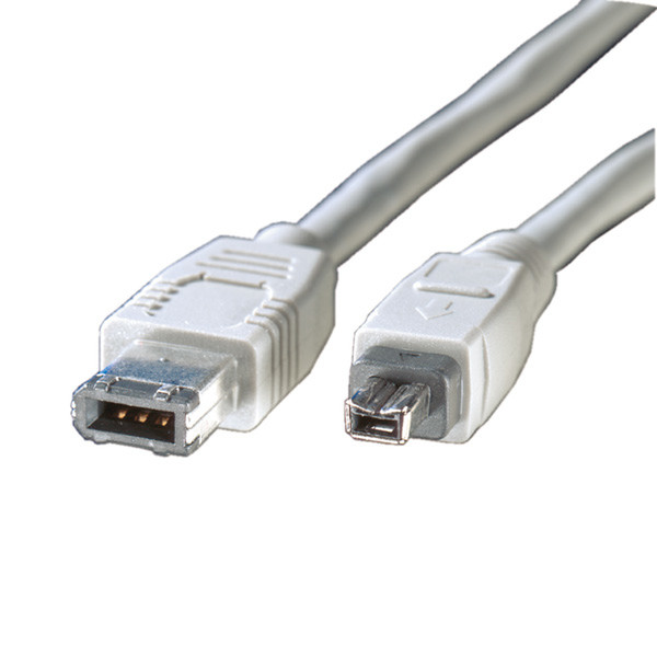 Value IEEE1394a Cable, 6/4-pin, 400 Mbit/s, Type A-B 1.8 m FireWire кабель