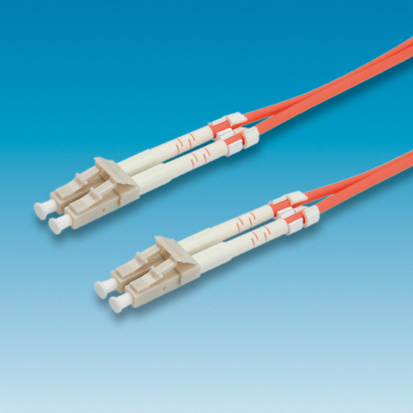 Value Fibre Optic Jumper Cable 62,5/125µm LC/LC, orange 1 m