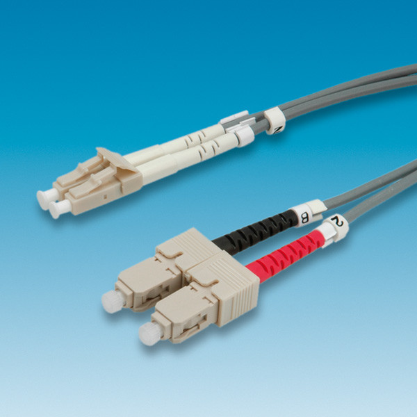 Value Fibre Optic Jumper Cable 50/125µm LC/SC, grey 1 m LC SC оптиковолоконный кабель